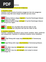 SPM BM---Senarai Kesalahan Tatabahasa