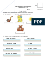 Evaluación de Lenguaje