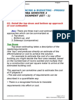 Project Financing & Budgeting PM0003 Sem-3