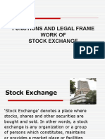 Functions and Legal Frame Work of Stock Exchange