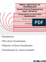 Rock Mass Classification