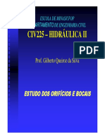 CIV225- Hidraulica_II_Orificios e Bocais