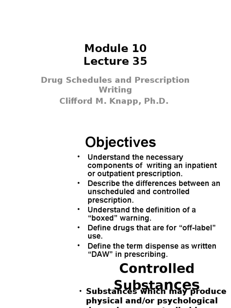 Drug Schedules PDF Medical Prescription Controlled Substances Act