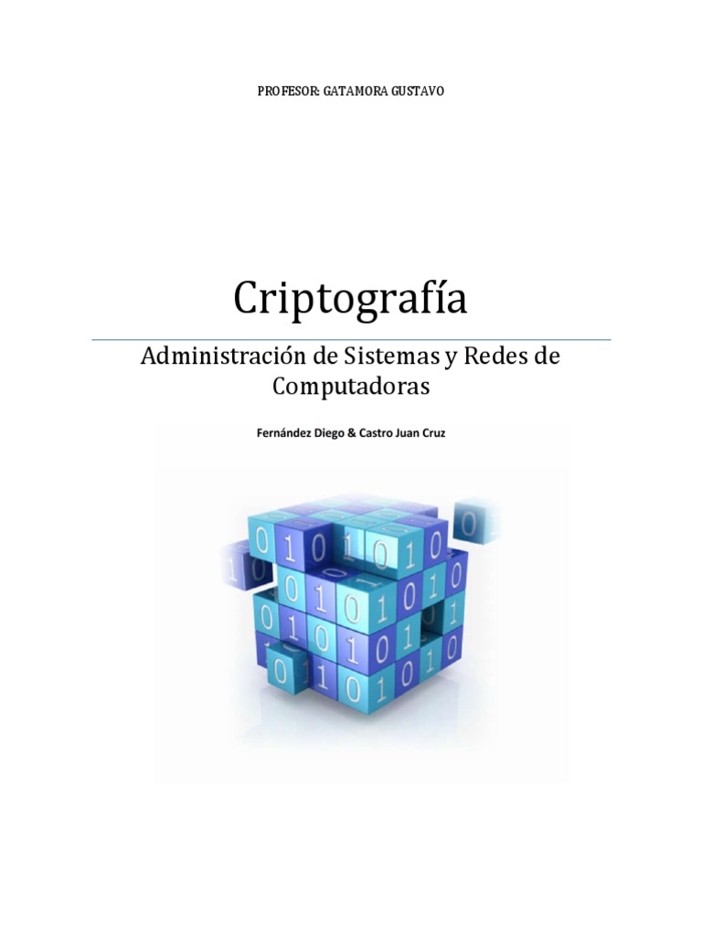 Criptografia Pdf Criptografía La Seguridad Informática