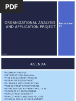 Organizational Analysis and Application Project: Recruitme NT