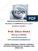 PROVAS MATEMÁTICA DA ANPEC POR ASSUNTO - Prof Chico Vieira Curso Em Vídeoaulas No Site 