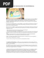 Proyecto de Innovación y