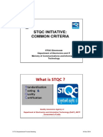 What Is STQC ?: STQC Initiative: Common Criteria