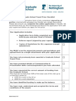 Graduate School Travel Prize Application Form Jan15