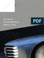 Daimler General Meeting Agenda 2016