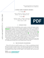 Complex Systems Under Stochastic Dynamics