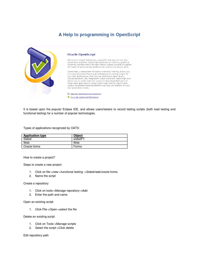 A Help To Programming in Openscript | PDF | String (Computer Science ...