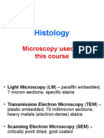 Histology: Microscopy Used in This Course