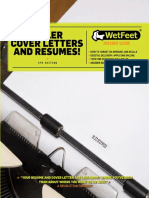 WetFeet Insider's Guide To Resume and Coverletters PDF