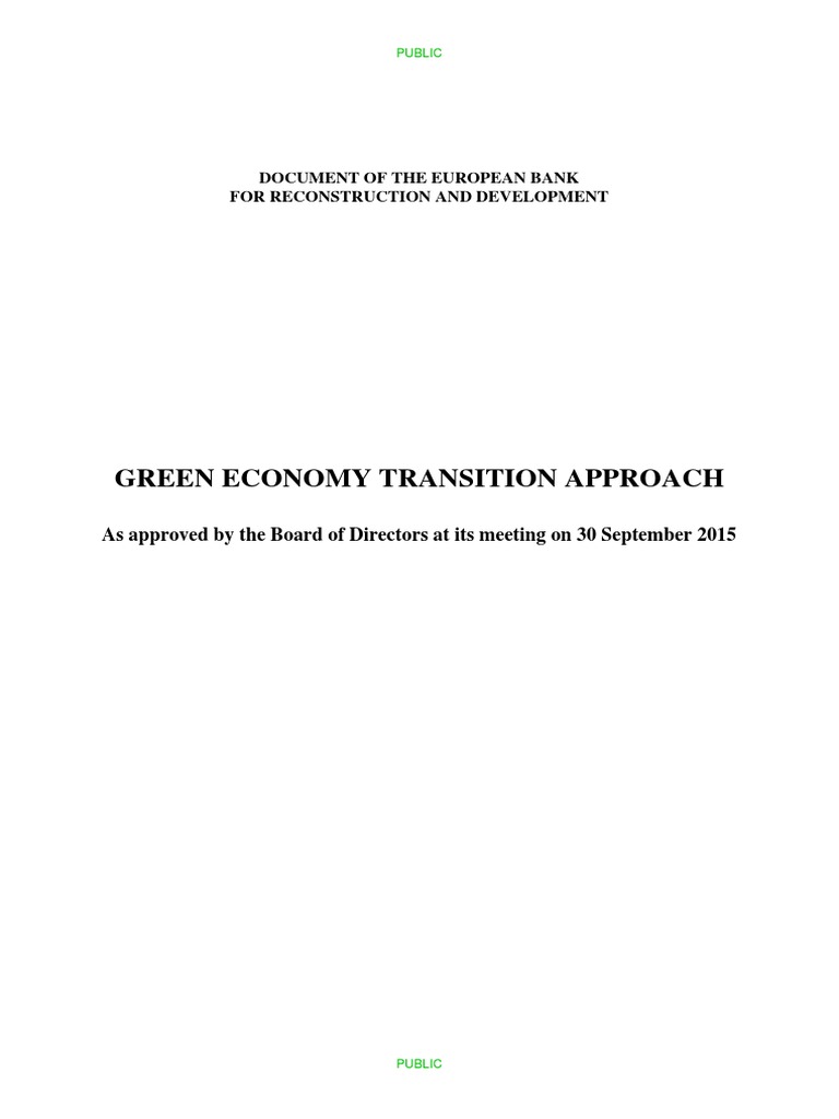 Green Economy Pdf Green Economy Water Resources