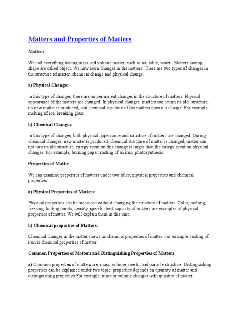 Physical Science Notes Pdf