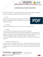 Estructura Del Informe de Pasantías