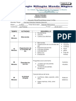 Cuadro No. 15 Clases Continuas Agenda Diaria 3 LENCY