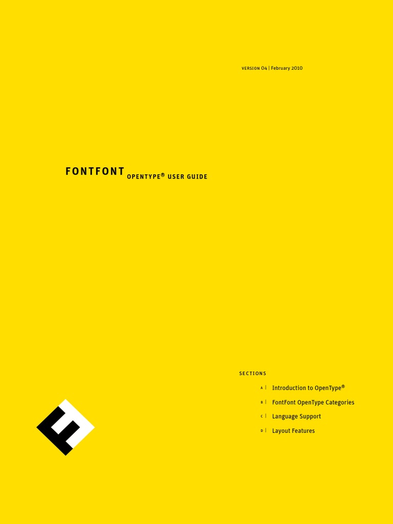 FF Open Types Guide | PDF | Typefaces | Latin Alphabet
