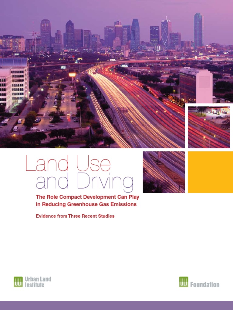 Land Use and Driving | PDF | Urban Sprawl | Climate Change Mitigation