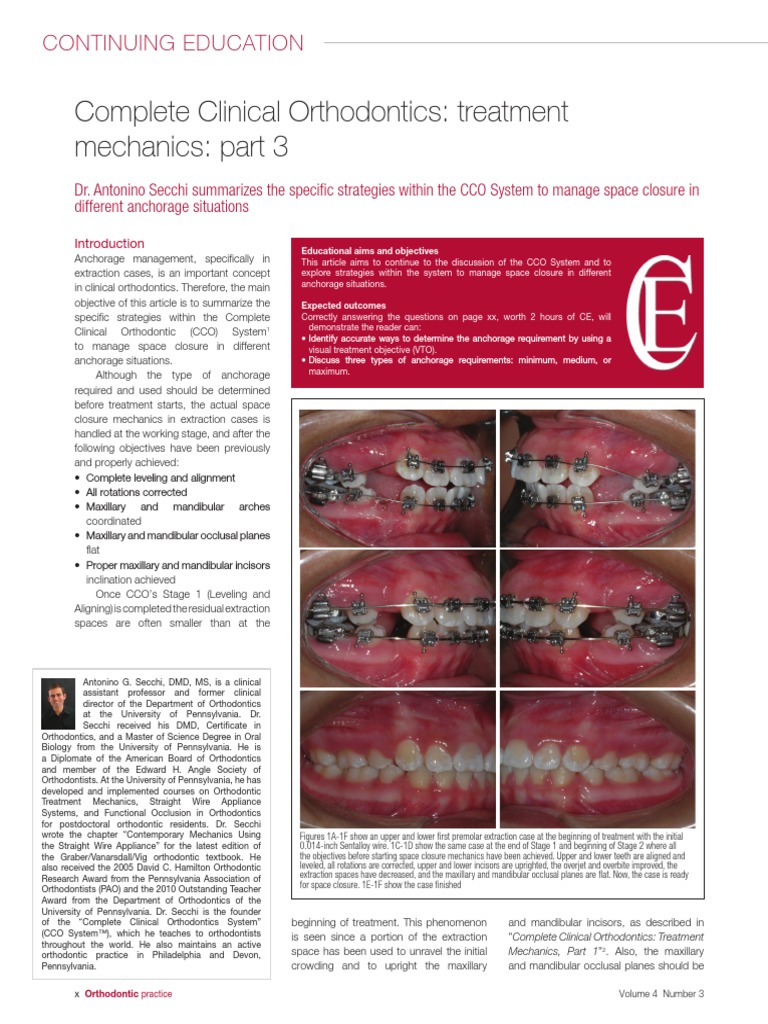 Complete Clinical Orthodontic Treatment Mechanic by Dr. Antonino Secchi