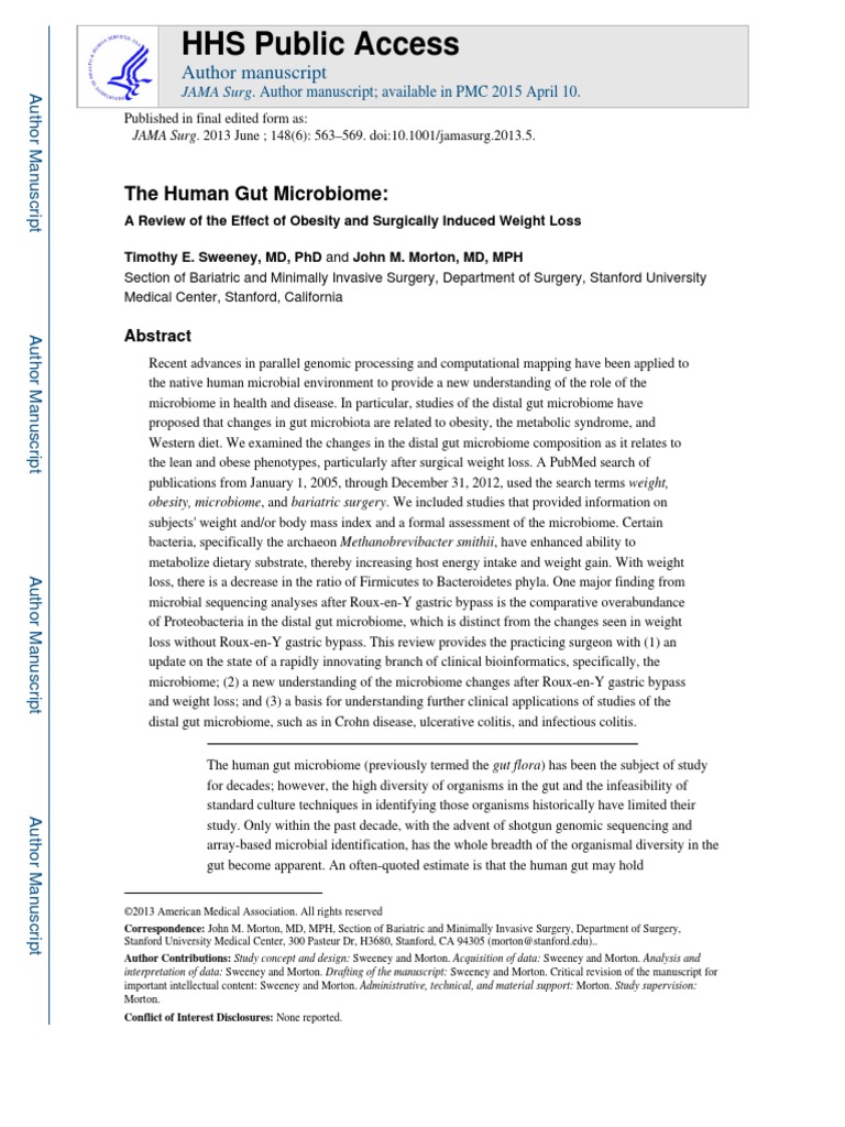 The Human Gut Microbiome | PDF | Microbiota | Dna Sequencing