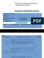 Instrumentos de Evaluación Docente