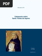Cuadernos Tradere. Catequésis de SS Benedicto XVI sobre Santo Tomás de Aquino