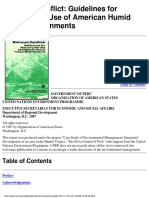 Minimum Conflict: Guidelines For Planning The Use of American Humid Tropic Environments, Editor: Richard Saunier, OAS 1987.