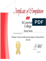 Sierra Jocko Certificate 1