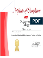 Sierra Jocko Certificate 4