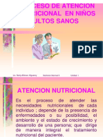 Proceso de Atención Nutricional Niños y Adultos Sanos
