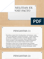 Penelitian Ex Post Facto