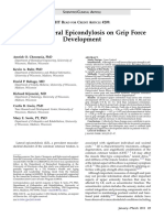 Effect of Lateral Epicondylosis On Grip Force