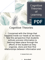 Cognitive Theories of Learning