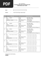 Date:: PG 11022017 Examination Site Coordinators Confirmation Form