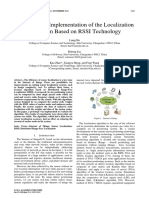 Research and Implementation of The Localization Algorithm Based On RSSI Technology