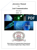 Optical Communication: Laboratory Manual