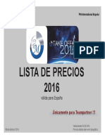 Lista de Precios EspaÃ A Agosto 16 PDF