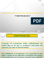 Cronograma proyecto investigación