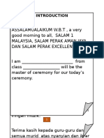 Teks Pengacara Majlis Perhimpunan Rasmi Sekolah 2017