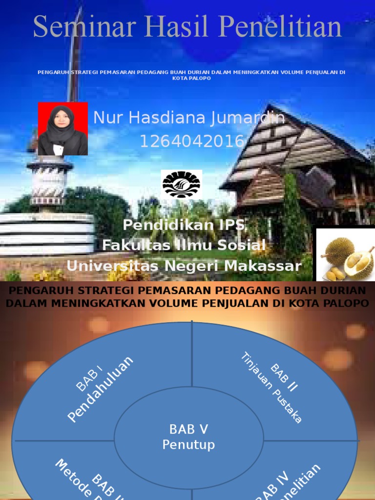 Seminar Hasil Penelitian Nur Hasdiana Jumardin 1264042016