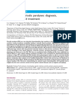 The Primary Periodic Paralyses: Diagnosis, Pathogenesis and Treatment