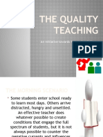 The Quality Teaching: An Initiative Towards Harnessing Skills