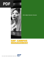 Sap® Campus Management: SAP For Higher Education & Research