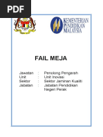 Contoh Fail Meja Mengikut Format KPM Portal JPN Perak