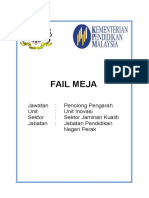 Contoh Fail Meja Mengikut Format KPM Portal JPN Perak