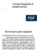 Peristiwa Hijrah Rasululah Di Madinah(Yasrib)