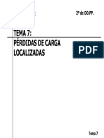 07 TEMA 7 PÚrdidas de Carga Localizadas