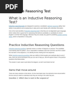 Inductive Reasoning Test